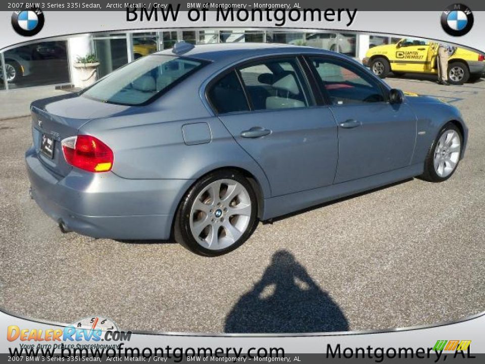 2007 BMW 3 Series 335i Sedan Arctic Metallic / Grey Photo #3