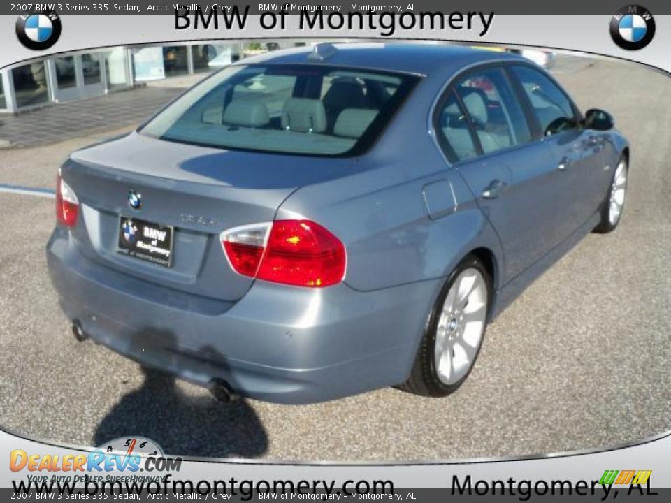 2007 BMW 3 Series 335i Sedan Arctic Metallic / Grey Photo #4