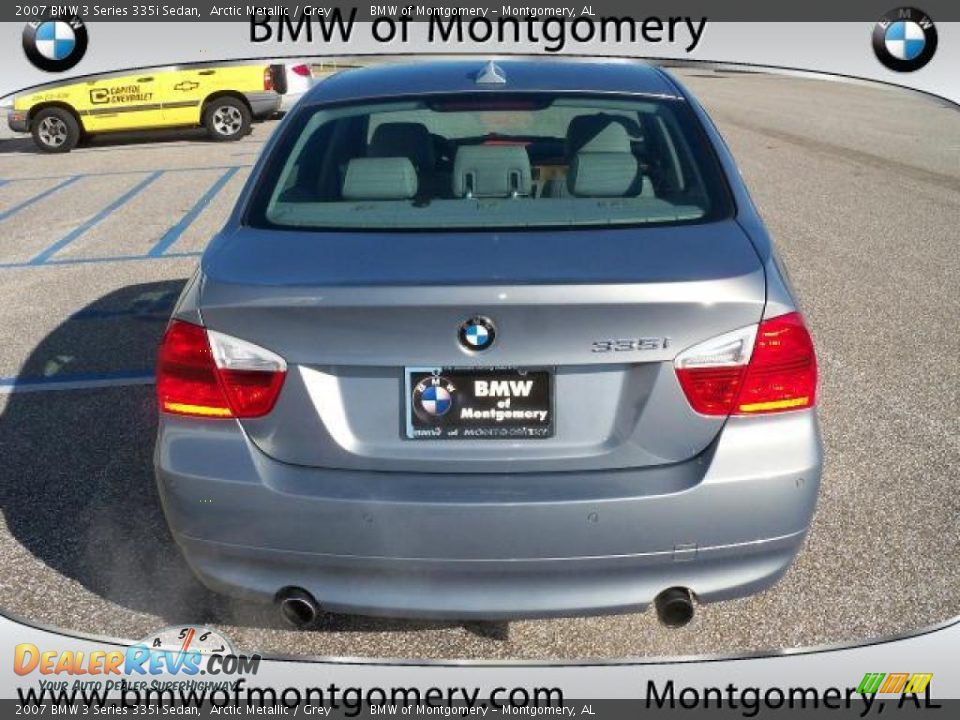 2007 BMW 3 Series 335i Sedan Arctic Metallic / Grey Photo #5