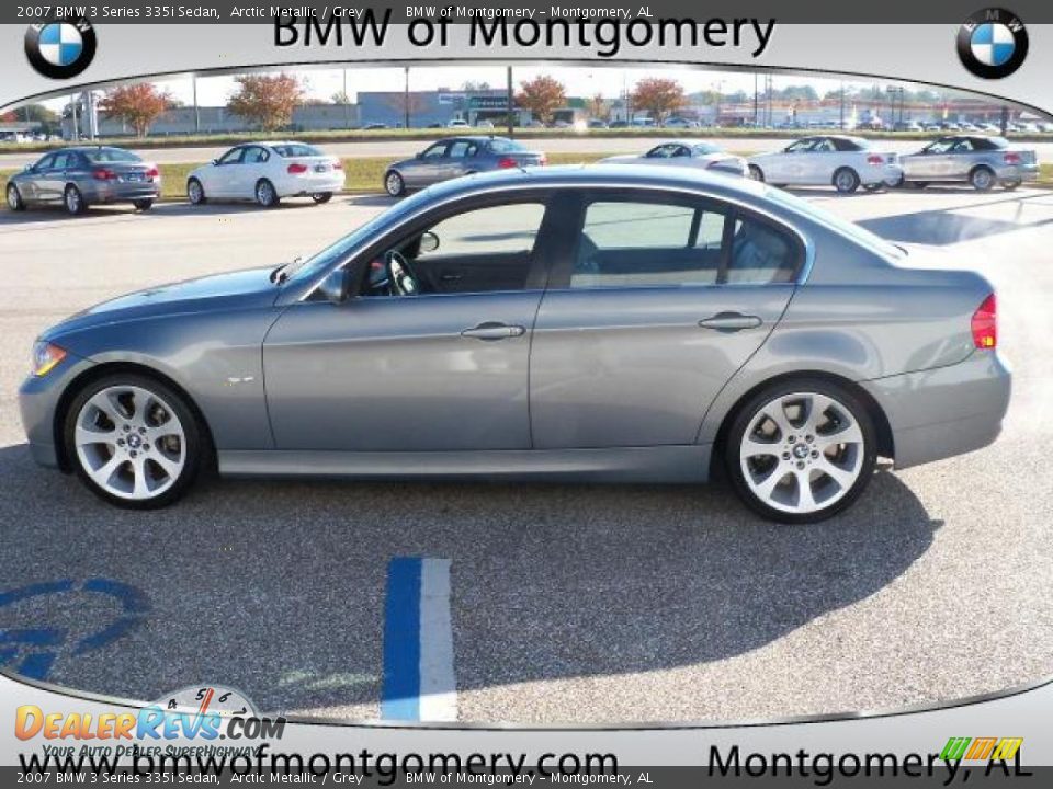 2007 BMW 3 Series 335i Sedan Arctic Metallic / Grey Photo #7