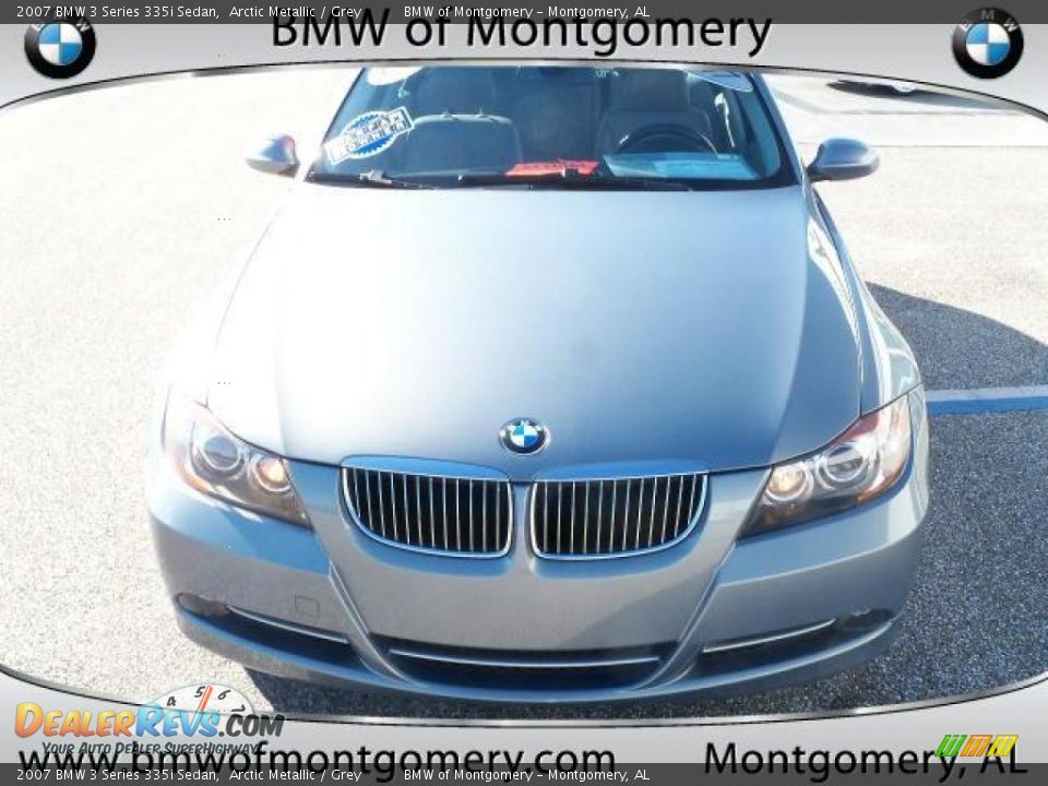 2007 BMW 3 Series 335i Sedan Arctic Metallic / Grey Photo #10