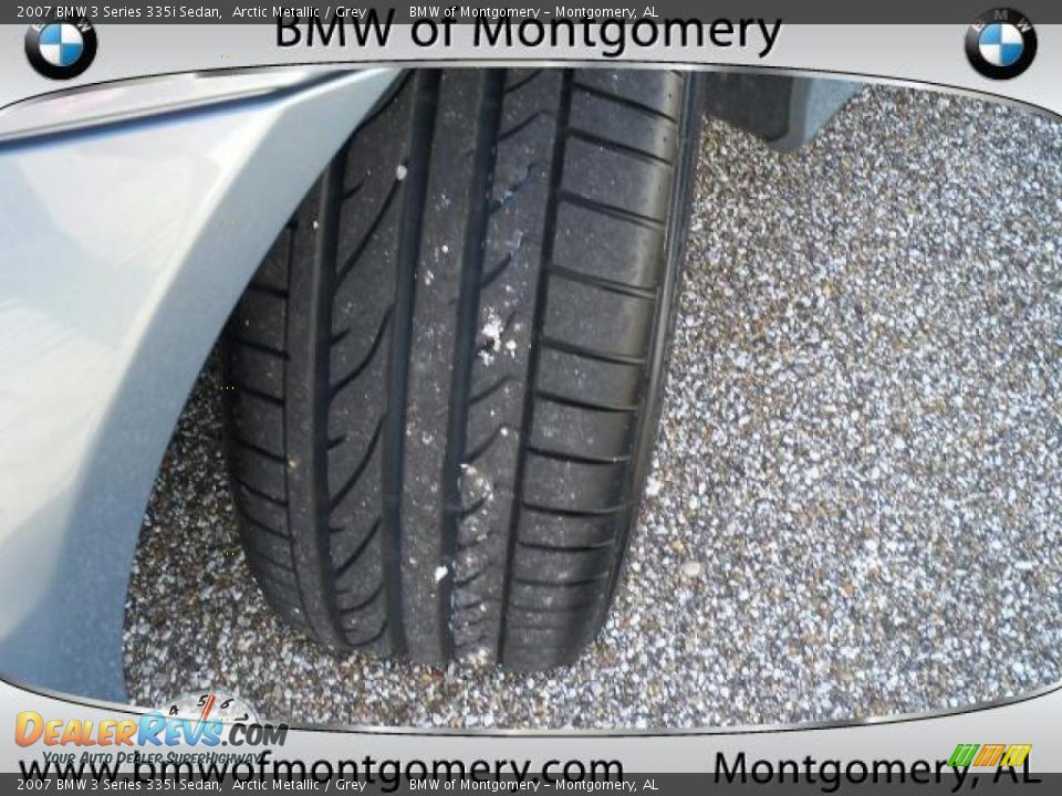 2007 BMW 3 Series 335i Sedan Arctic Metallic / Grey Photo #12