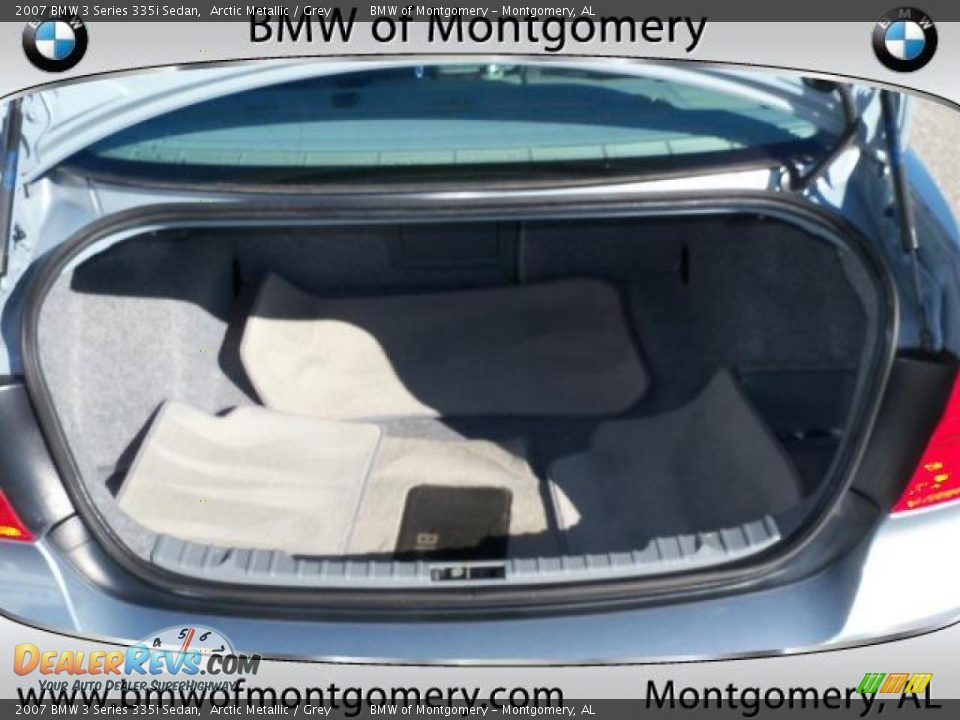 2007 BMW 3 Series 335i Sedan Arctic Metallic / Grey Photo #14