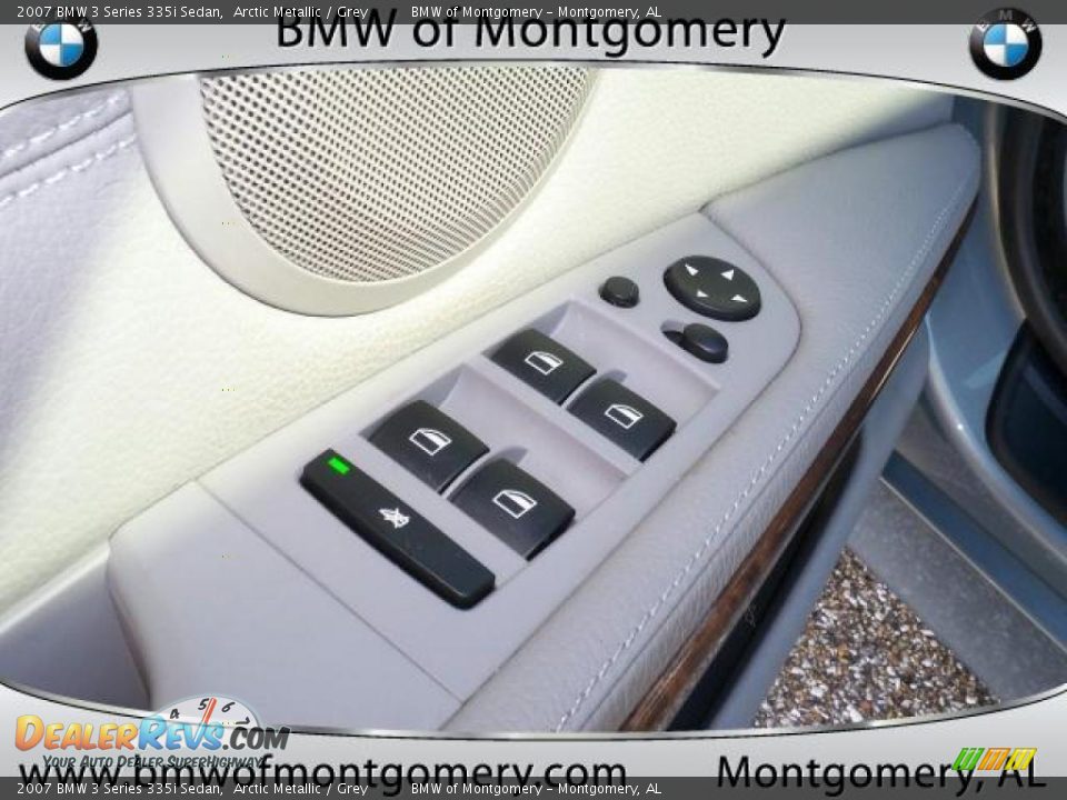 2007 BMW 3 Series 335i Sedan Arctic Metallic / Grey Photo #15