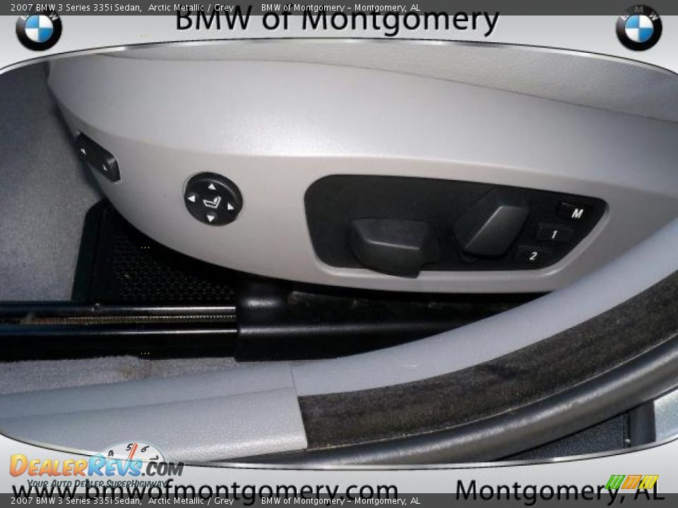 2007 BMW 3 Series 335i Sedan Arctic Metallic / Grey Photo #16