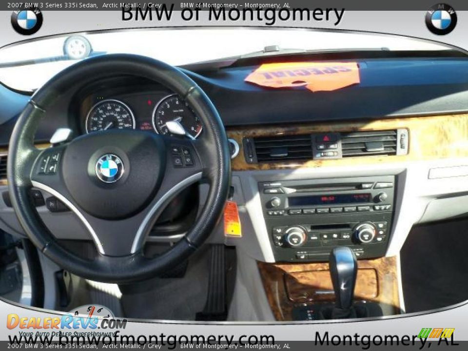 2007 BMW 3 Series 335i Sedan Arctic Metallic / Grey Photo #18