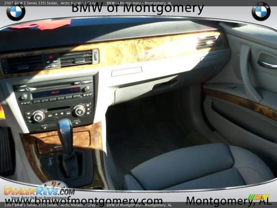 2007 BMW 3 Series 335i Sedan Arctic Metallic / Grey Photo #19