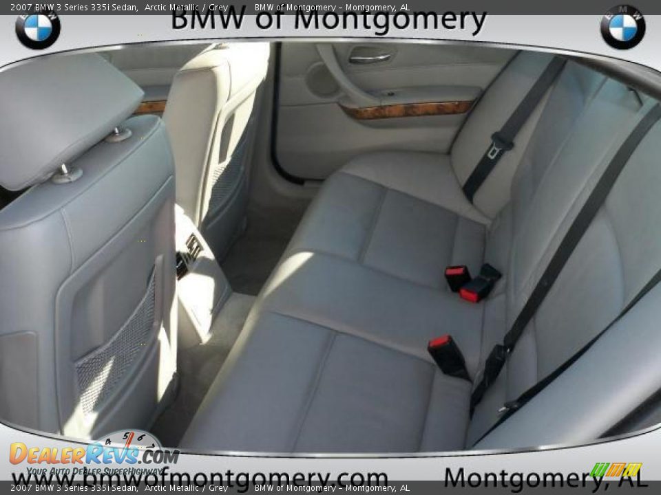 2007 BMW 3 Series 335i Sedan Arctic Metallic / Grey Photo #20