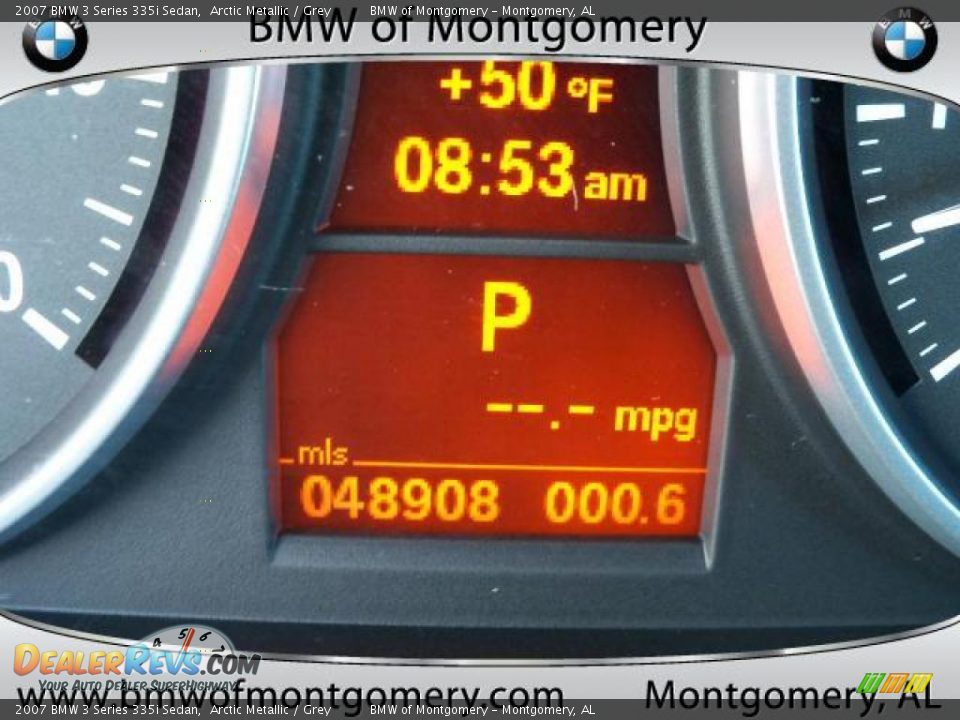 2007 BMW 3 Series 335i Sedan Arctic Metallic / Grey Photo #28