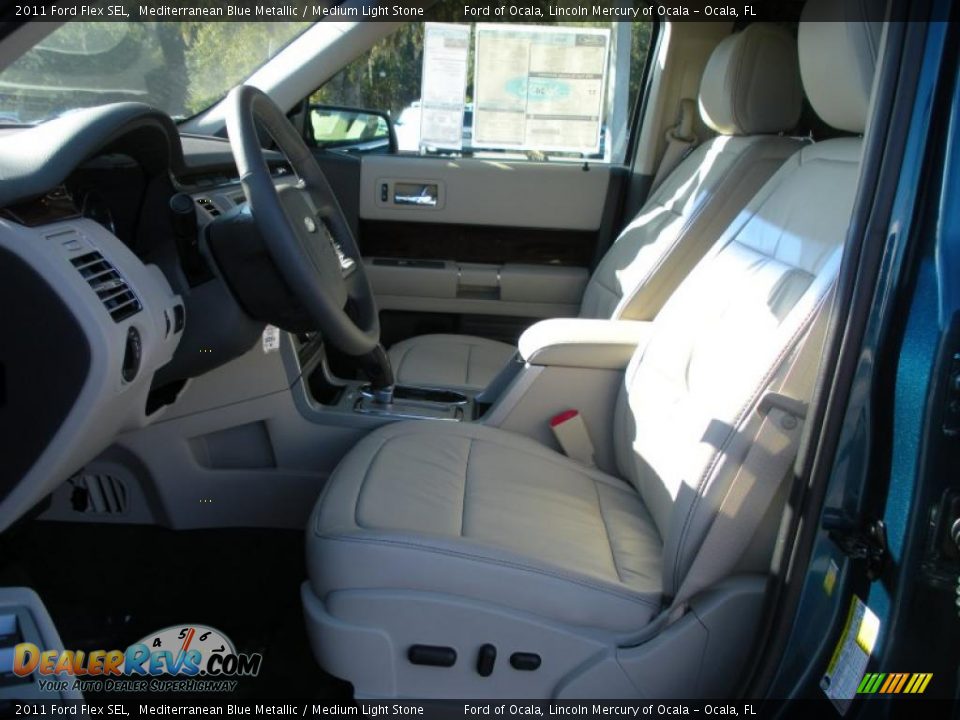 Medium Light Stone Interior - 2011 Ford Flex SEL Photo #5