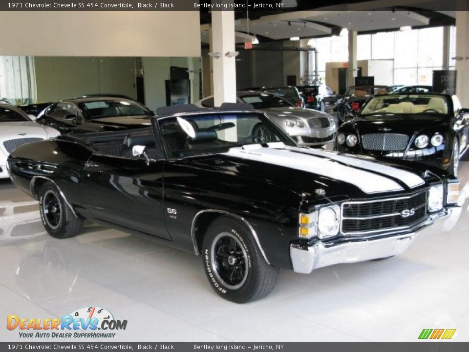 Black 1971 Chevrolet Chevelle SS 454 Convertible Photo #3