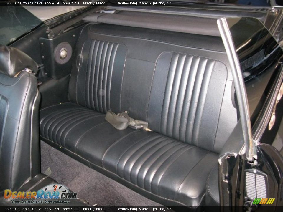 Black Interior - 1971 Chevrolet Chevelle SS 454 Convertible Photo #17