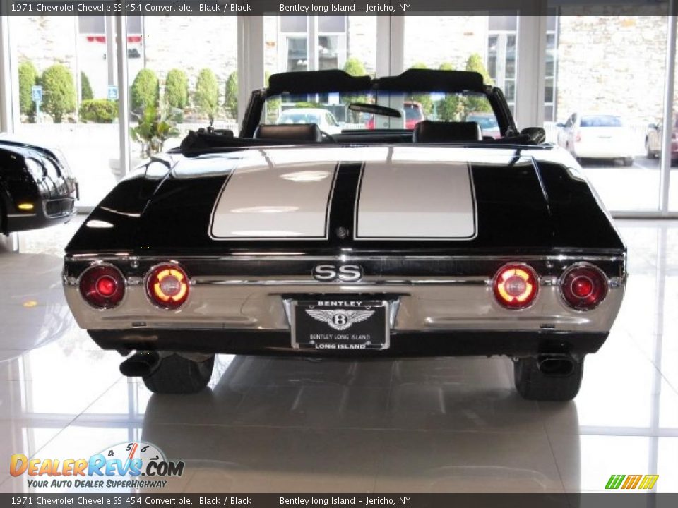 1971 Chevrolet Chevelle SS 454 Convertible Black / Black Photo #25