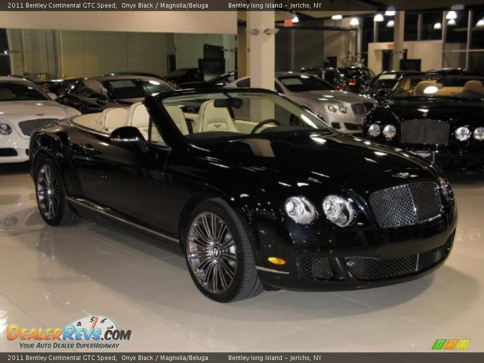 2011 Bentley Continental GTC Speed Onyx Black / Magnolia/Beluga Photo #3
