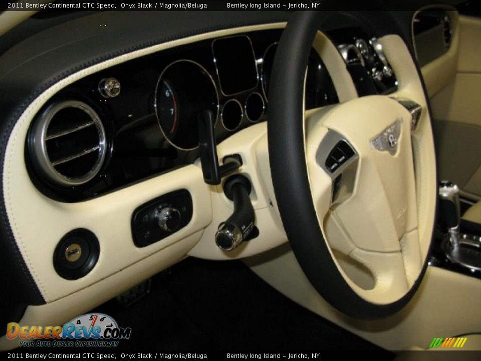 2011 Bentley Continental GTC Speed Onyx Black / Magnolia/Beluga Photo #11