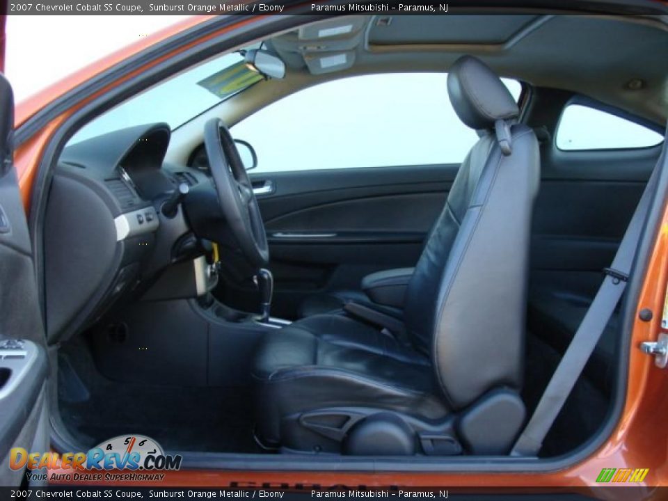 Ebony Interior - 2007 Chevrolet Cobalt SS Coupe Photo #9