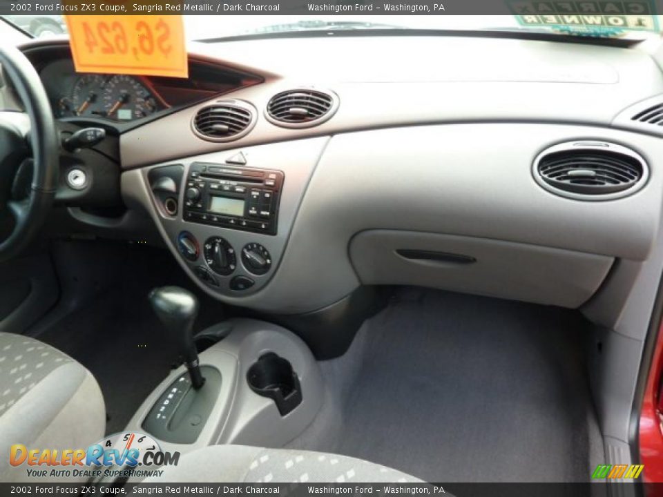 2002 Ford Focus ZX3 Coupe Sangria Red Metallic / Dark Charcoal Photo #16