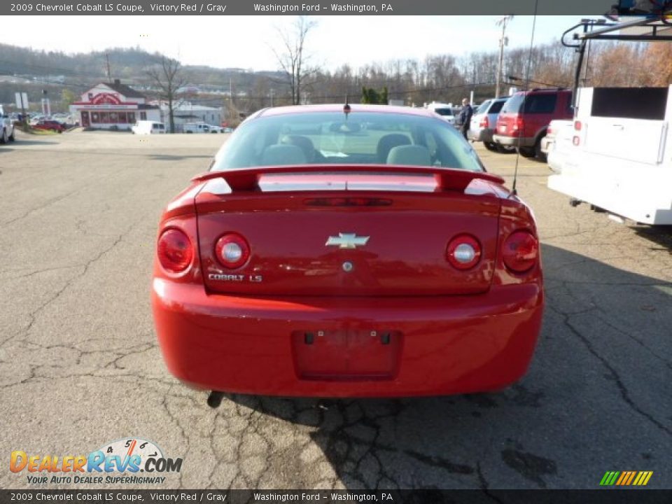 2009 Chevrolet Cobalt LS Coupe Victory Red / Gray Photo #3