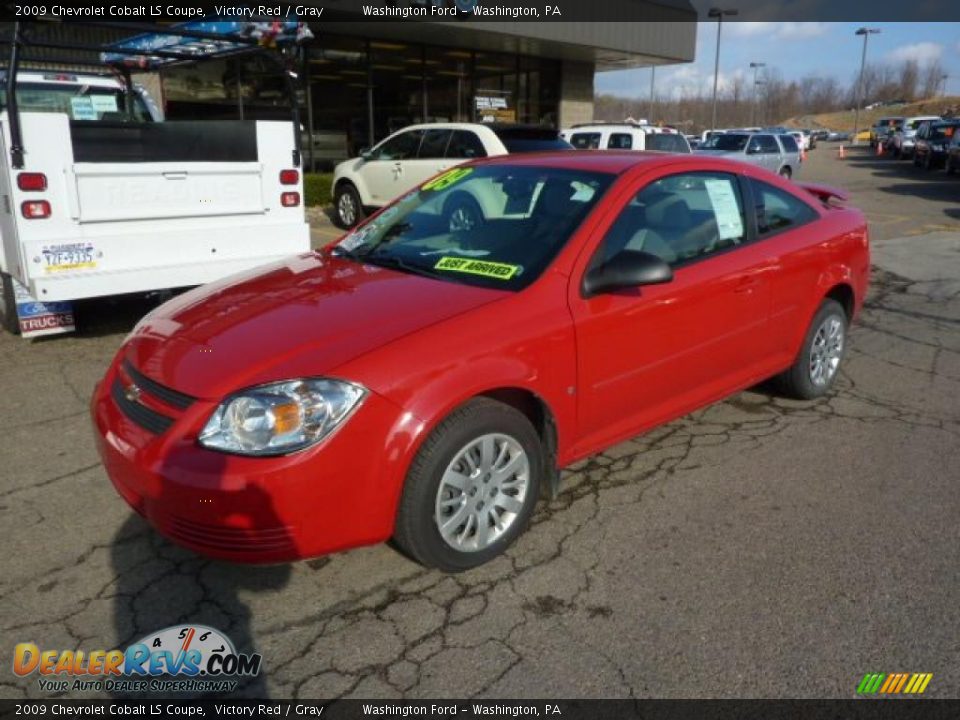 Front 3/4 View of 2009 Chevrolet Cobalt LS Coupe Photo #7