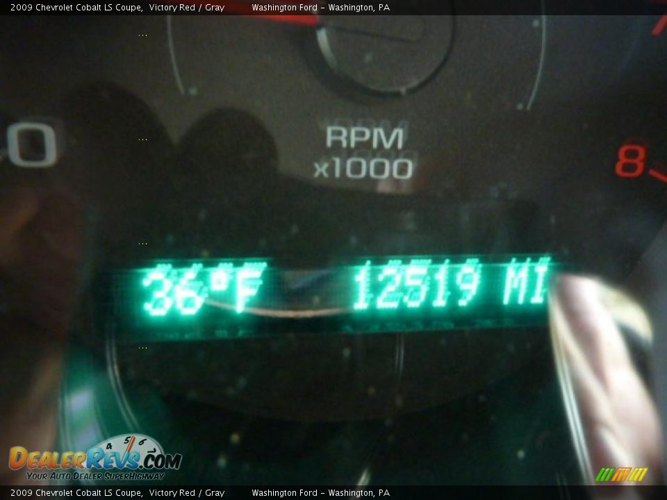 2009 Chevrolet Cobalt LS Coupe Victory Red / Gray Photo #20