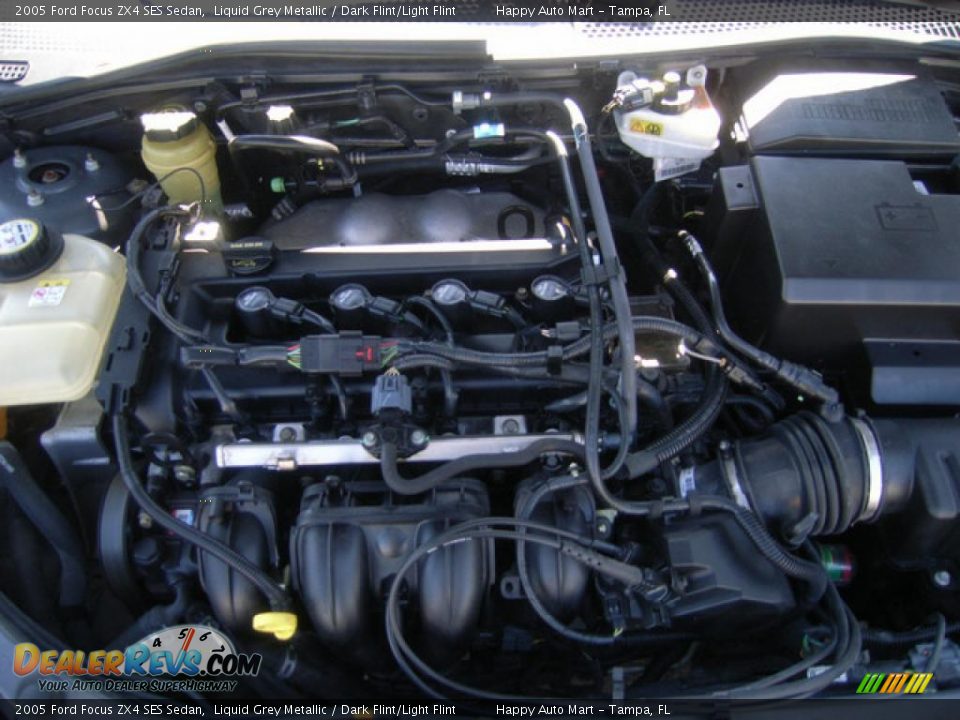 2005 Ford Focus ZX4 SES Sedan Liquid Grey Metallic / Dark Flint/Light Flint Photo #22
