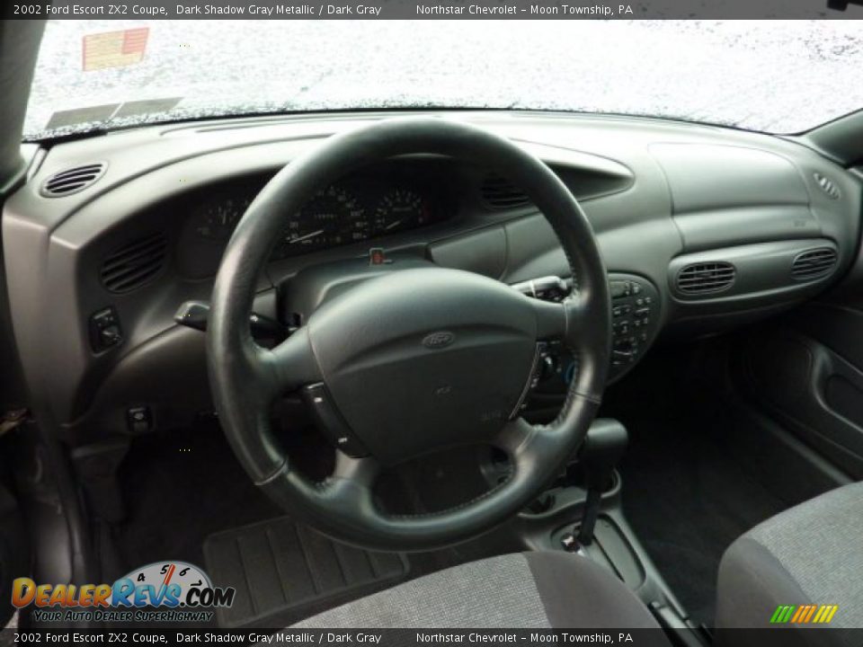 Dark Gray Interior - 2002 Ford Escort ZX2 Coupe Photo #12