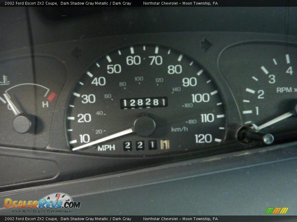 2002 Ford Escort ZX2 Coupe Gauges Photo #15