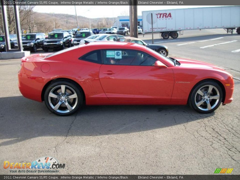 2011 Chevrolet Camaro SS/RS Coupe Inferno Orange Metallic / Inferno Orange/Black Photo #2
