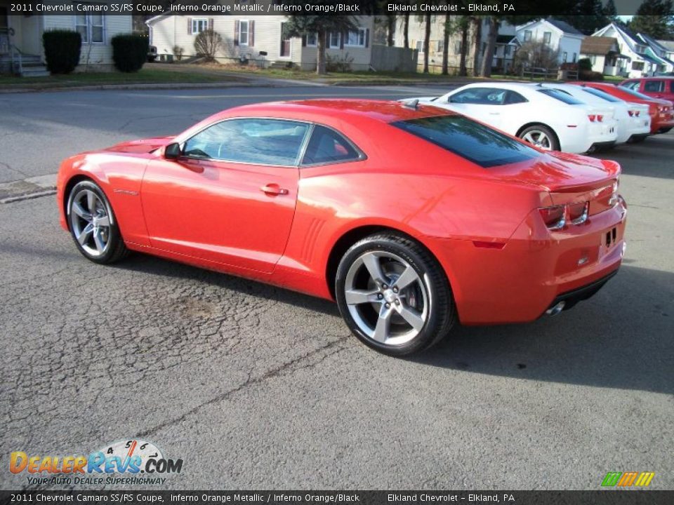 Inferno Orange Metallic 2011 Chevrolet Camaro SS/RS Coupe Photo #5