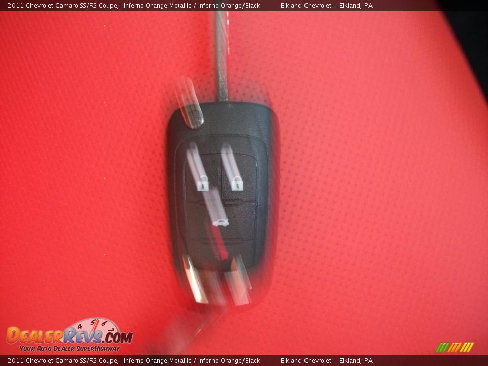 2011 Chevrolet Camaro SS/RS Coupe Inferno Orange Metallic / Inferno Orange/Black Photo #15