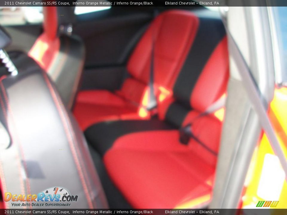 2011 Chevrolet Camaro SS/RS Coupe Inferno Orange Metallic / Inferno Orange/Black Photo #32