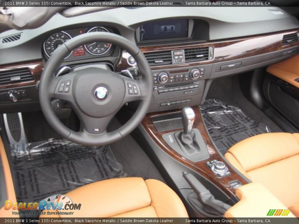 Saddle Brown Dakota Leather Interior 2011 Bmw 3 Series