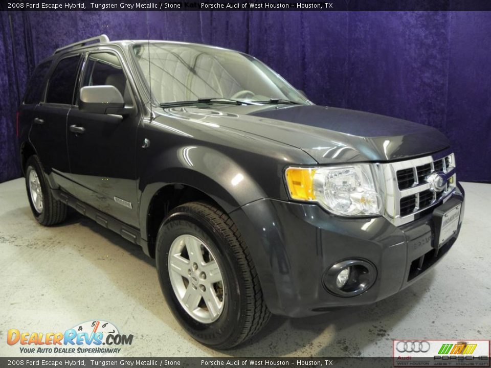 2008 Ford Escape Hybrid Tungsten Grey Metallic / Stone Photo #1