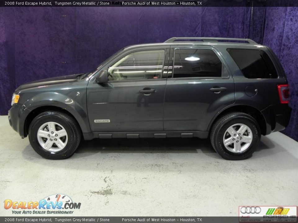 2008 Ford Escape Hybrid Tungsten Grey Metallic / Stone Photo #3