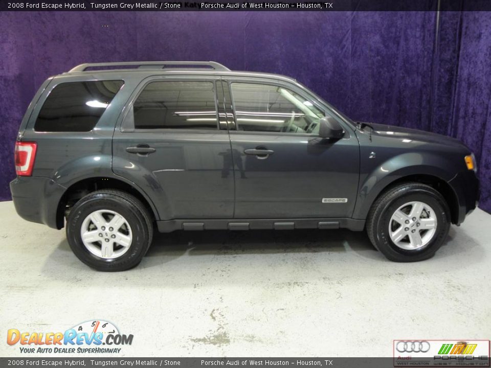 2008 Ford Escape Hybrid Tungsten Grey Metallic / Stone Photo #4
