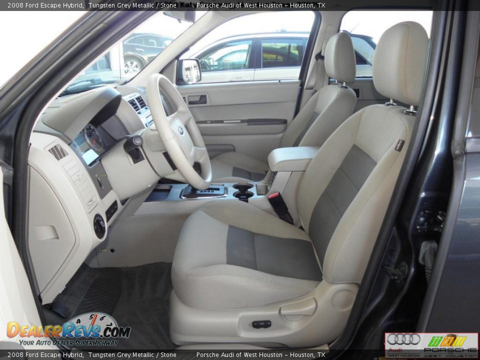 2008 Ford Escape Hybrid Tungsten Grey Metallic / Stone Photo #5