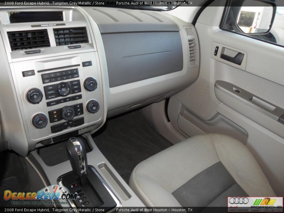 2008 Ford Escape Hybrid Tungsten Grey Metallic / Stone Photo #7