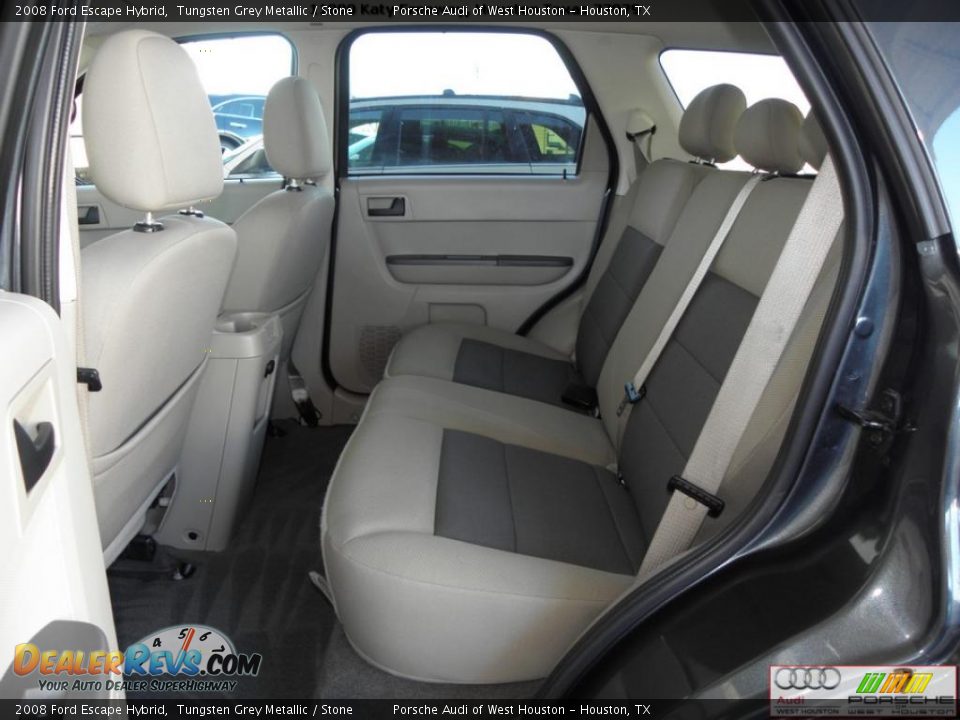 2008 Ford Escape Hybrid Tungsten Grey Metallic / Stone Photo #9