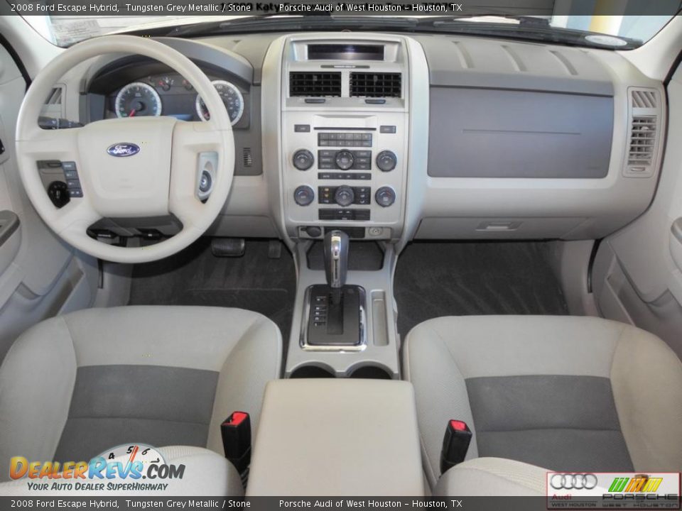 2008 Ford Escape Hybrid Tungsten Grey Metallic / Stone Photo #10
