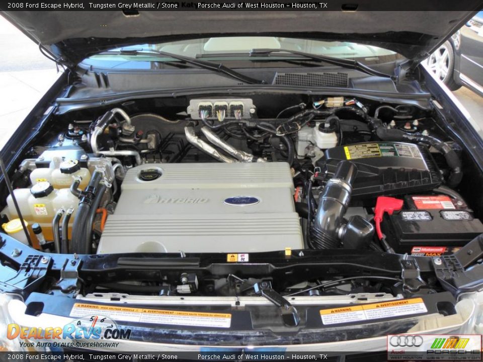 2008 Ford Escape Hybrid Tungsten Grey Metallic / Stone Photo #11