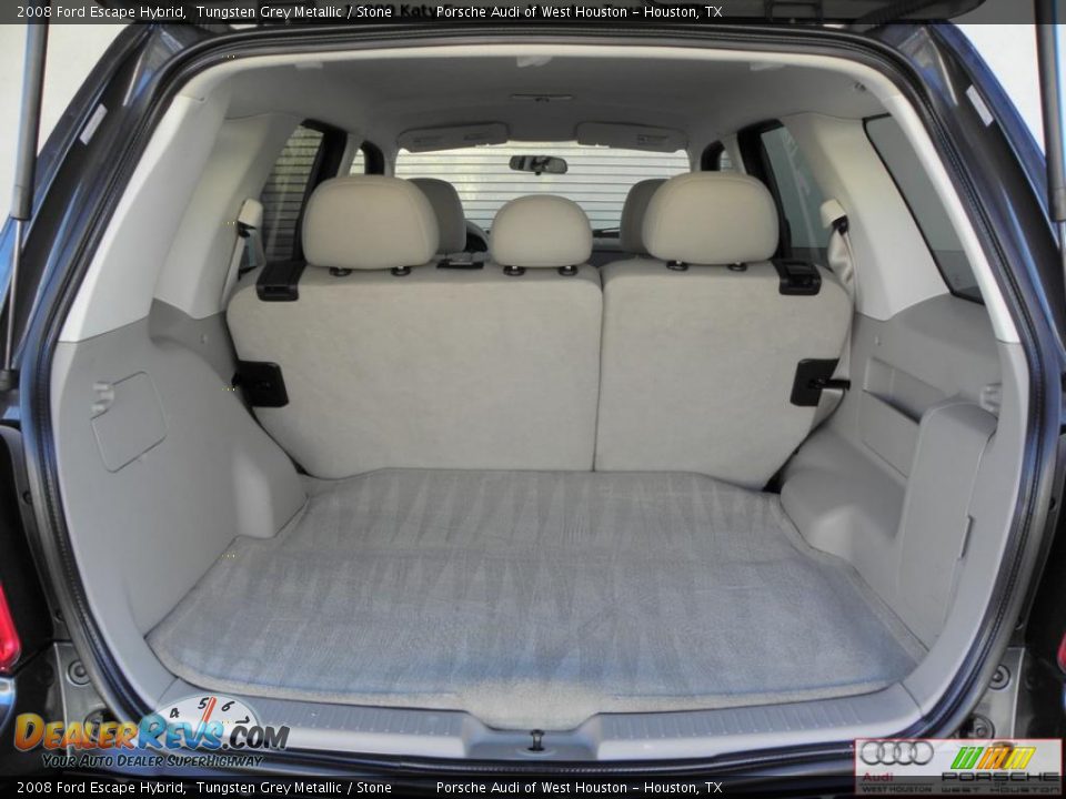2008 Ford Escape Hybrid Tungsten Grey Metallic / Stone Photo #12