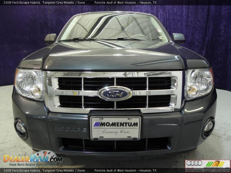 2008 Ford Escape Hybrid Tungsten Grey Metallic / Stone Photo #14