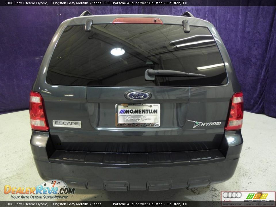 2008 Ford Escape Hybrid Tungsten Grey Metallic / Stone Photo #16