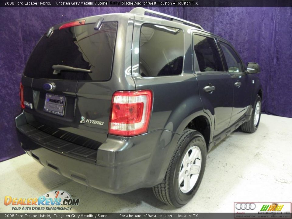 2008 Ford Escape Hybrid Tungsten Grey Metallic / Stone Photo #18
