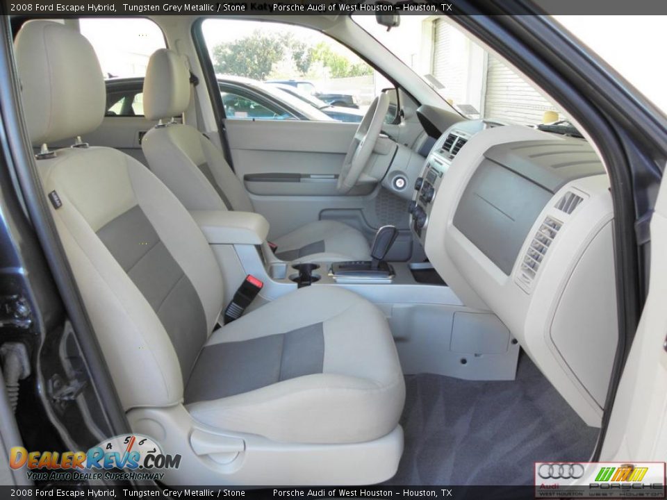 2008 Ford Escape Hybrid Tungsten Grey Metallic / Stone Photo #20