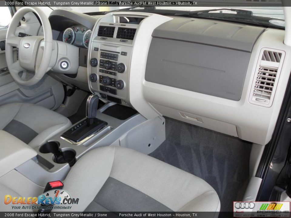 2008 Ford Escape Hybrid Tungsten Grey Metallic / Stone Photo #21