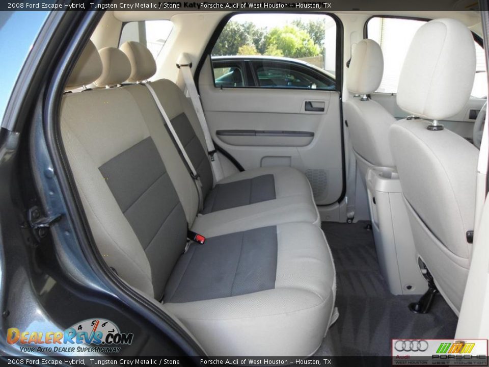 2008 Ford Escape Hybrid Tungsten Grey Metallic / Stone Photo #22