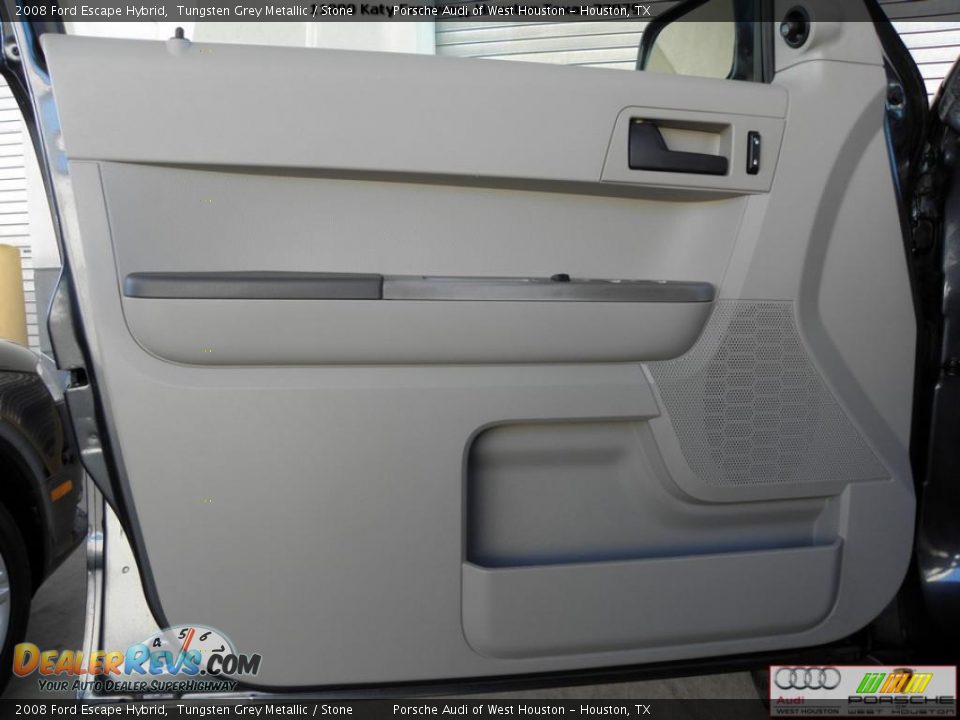 2008 Ford Escape Hybrid Tungsten Grey Metallic / Stone Photo #25