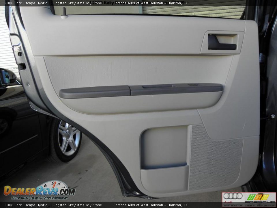 2008 Ford Escape Hybrid Tungsten Grey Metallic / Stone Photo #26