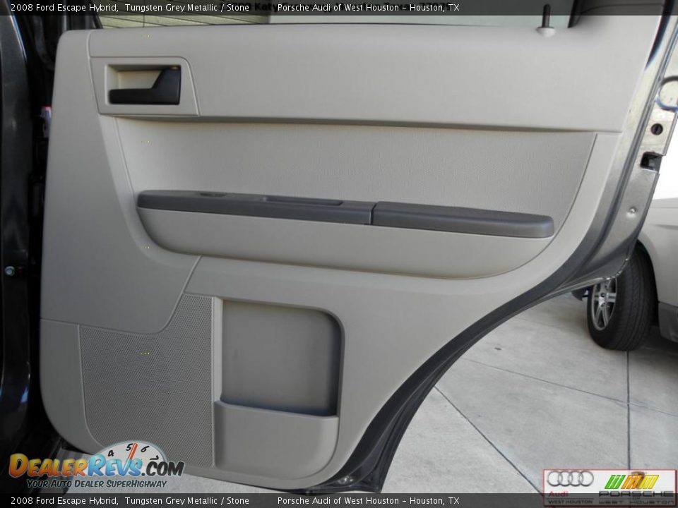 2008 Ford Escape Hybrid Tungsten Grey Metallic / Stone Photo #27